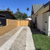 Long driveway with gate